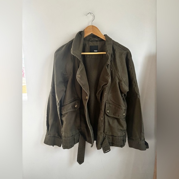 ARTIZIA | Wilfred free Army green belted jacket | size xs - Picture 3 of 5